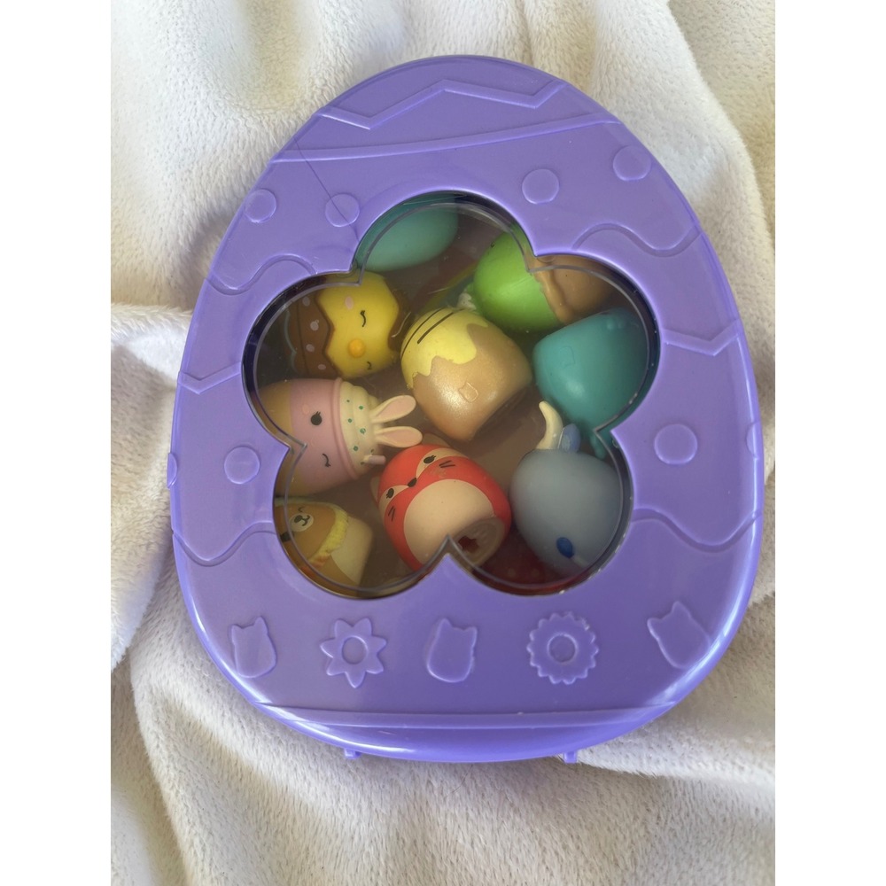 Squishmallows Squish-a-longs 10 Pack Mini Figures Purple Egg Case
